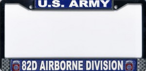 License Plate Frame 82d - 82nd Airborne Division Museum