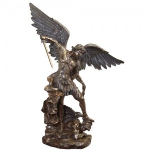 st michael resin statue