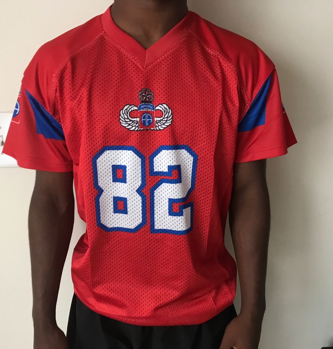 82nd airborne division football jersey